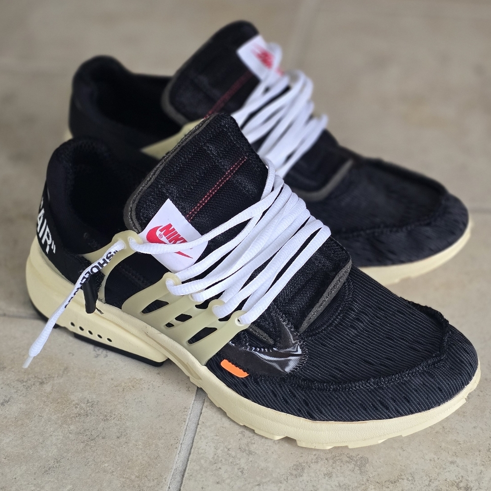 Nike Black and Cream Athletic Shoes
